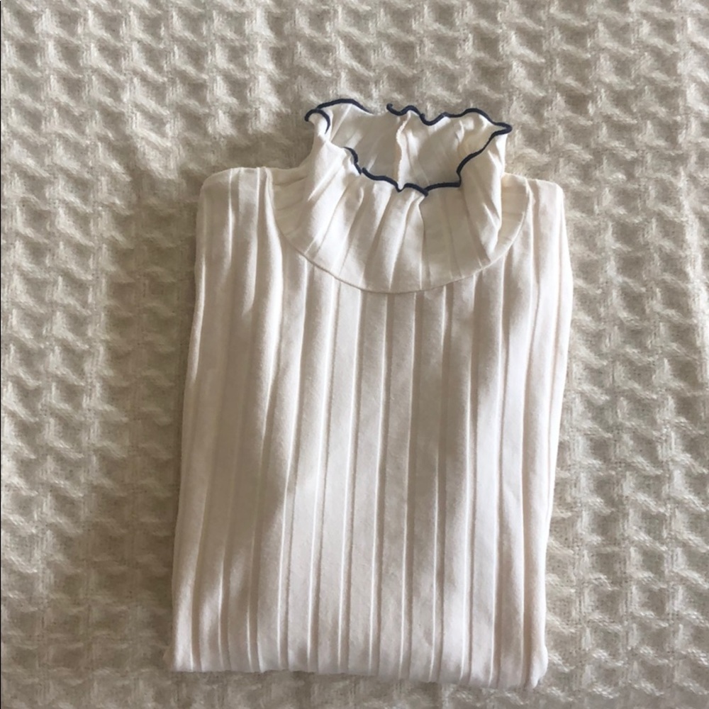 Madewell Scallop edge ribbed turtleneck
